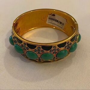 NWT-BANANA REPUBLIC Women Green & Gold Costume Bracelet
